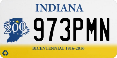 IN license plate 973PMN