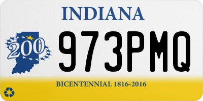 IN license plate 973PMQ