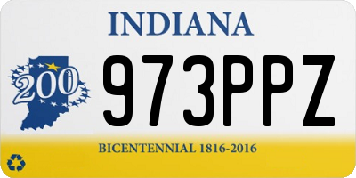 IN license plate 973PPZ