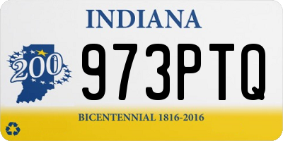 IN license plate 973PTQ
