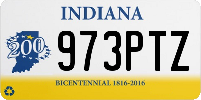 IN license plate 973PTZ
