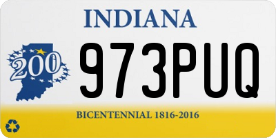 IN license plate 973PUQ