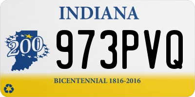 IN license plate 973PVQ