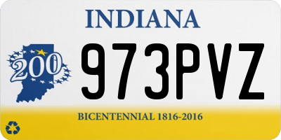 IN license plate 973PVZ