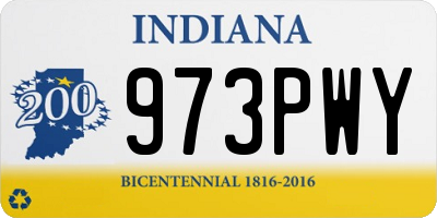 IN license plate 973PWY
