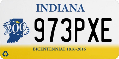 IN license plate 973PXE