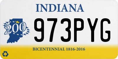 IN license plate 973PYG