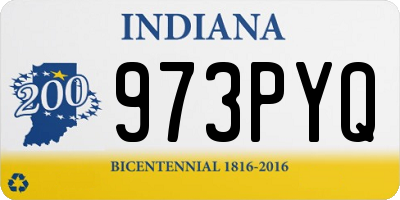 IN license plate 973PYQ