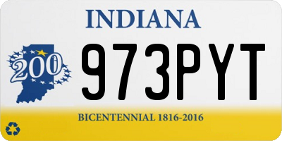 IN license plate 973PYT