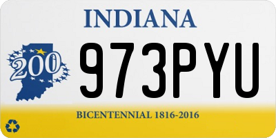 IN license plate 973PYU