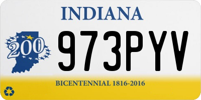 IN license plate 973PYV