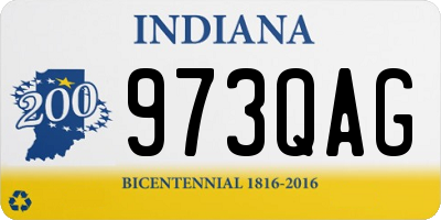 IN license plate 973QAG