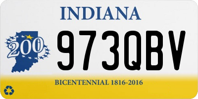IN license plate 973QBV