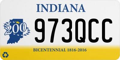 IN license plate 973QCC