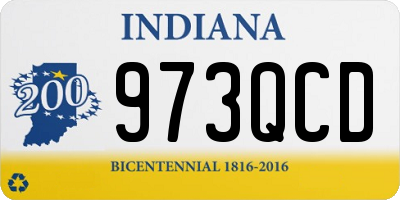 IN license plate 973QCD