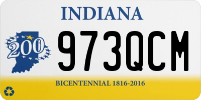 IN license plate 973QCM