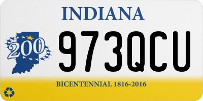 IN license plate 973QCU