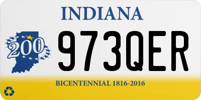 IN license plate 973QER