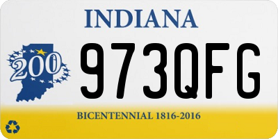 IN license plate 973QFG