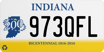 IN license plate 973QFL