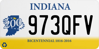IN license plate 973QFV