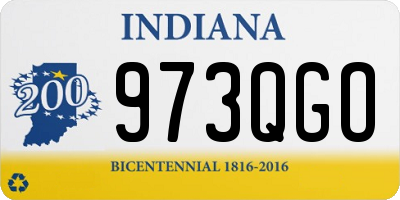 IN license plate 973QGO