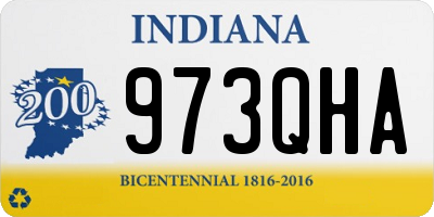IN license plate 973QHA