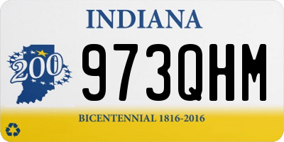 IN license plate 973QHM