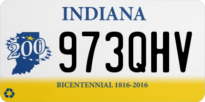 IN license plate 973QHV