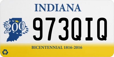 IN license plate 973QIQ