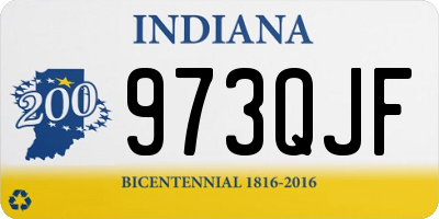 IN license plate 973QJF