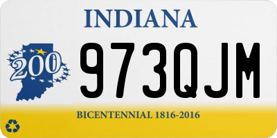 IN license plate 973QJM