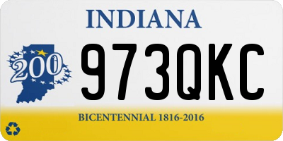 IN license plate 973QKC