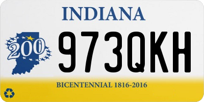 IN license plate 973QKH
