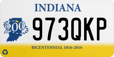 IN license plate 973QKP