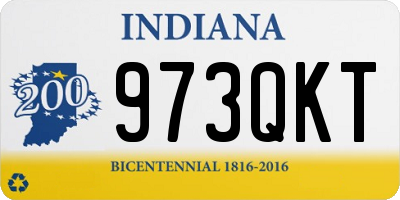 IN license plate 973QKT