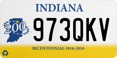 IN license plate 973QKV