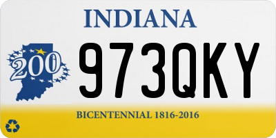 IN license plate 973QKY