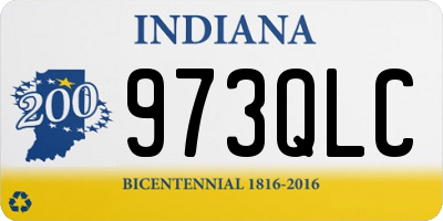 IN license plate 973QLC