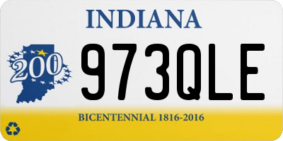 IN license plate 973QLE