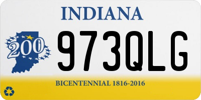 IN license plate 973QLG