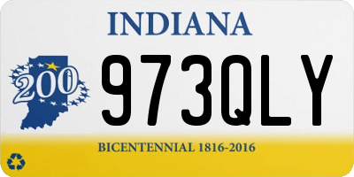 IN license plate 973QLY