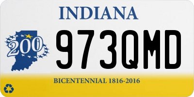 IN license plate 973QMD