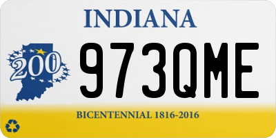 IN license plate 973QME