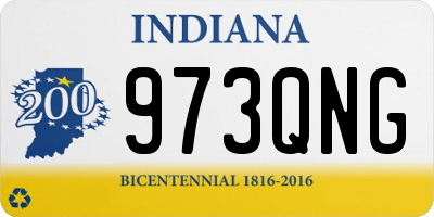 IN license plate 973QNG