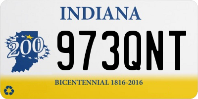 IN license plate 973QNT