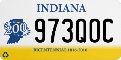 IN license plate 973QOC