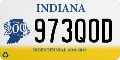 IN license plate 973QOD