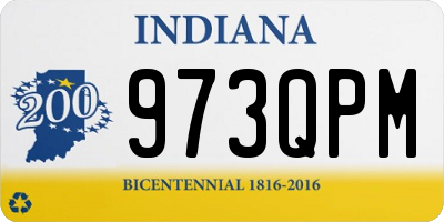 IN license plate 973QPM