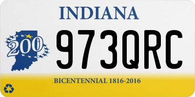 IN license plate 973QRC